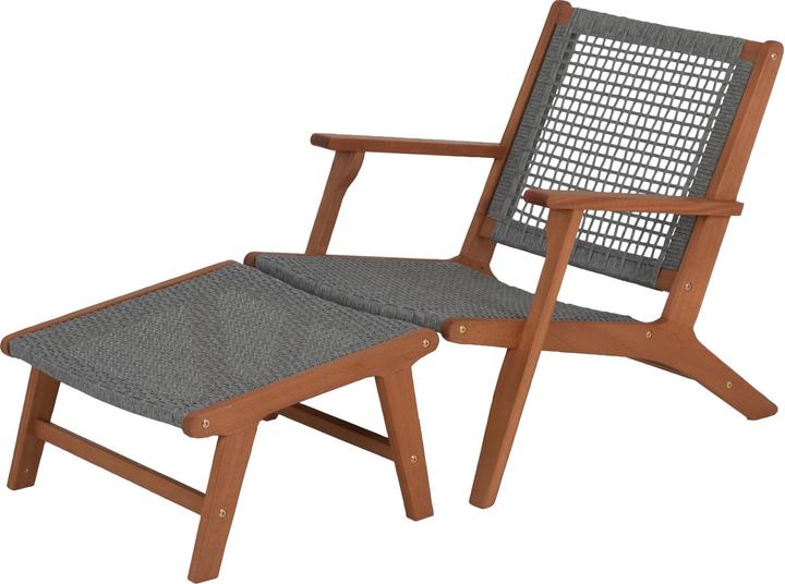 Acamp Bankgog Gartensessel Grau/Braun