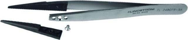 Actual product image Lindstrom Lindström TL 249CFR-SA ESD tweezers 249CF flat-round 130 mm