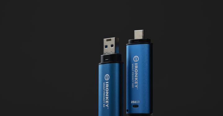 Actual product image Kingston IronKey Vault Privacy 50 (256 GB, USB 3.2, USB-A)