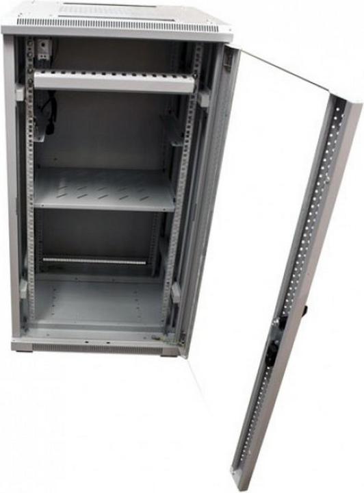 Produktbild Allnet 19 Schrank 22HE B600 / T800mm *lichtgrau* SNB-Serie (22 HE, 19 Zoll Rack)