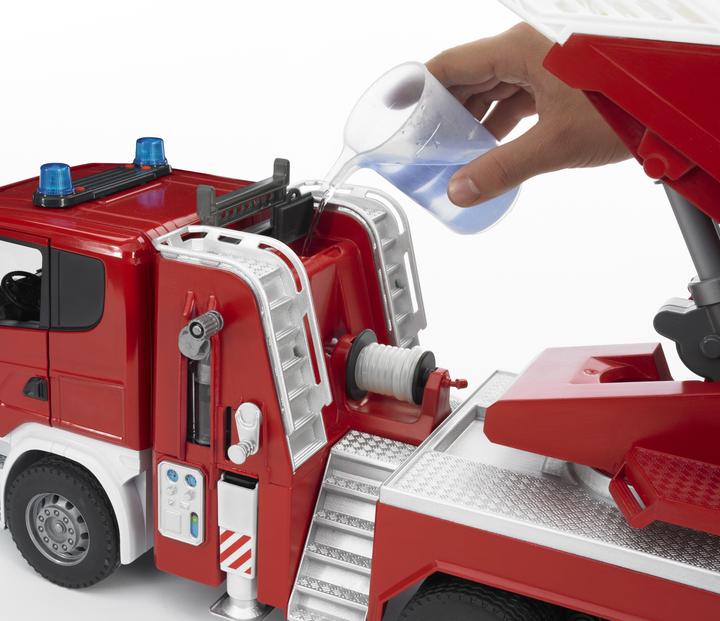 Image du produit Bruder Pompiers Scania de la série R avec échelle