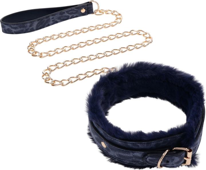 Image du produit Sportsheets Collier et Laisse en Fourrure Cougar - Noir