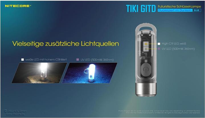 Produktbild Nitecore Tiki Gitd (5.50 cm, 300 lm)