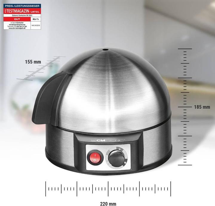 Produktbild Clatronic EK 3321 egg cooker 7 egg(s) (EU-Stecker)