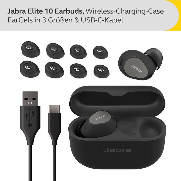 Productafbeelding Jabra Elite 10 (ANC, 6 h, Draadloze)