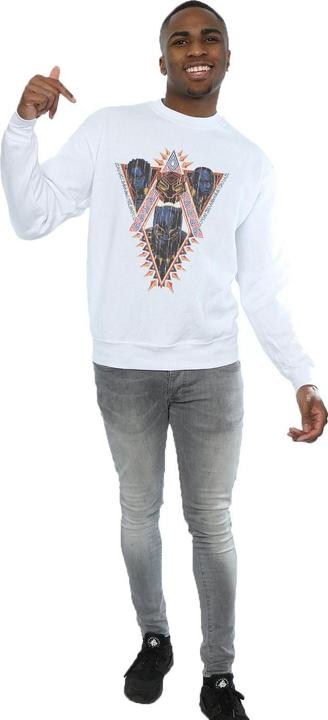 Image du produit Mens Black Panther Tribal Heads Cotton Sweatshirt (L)