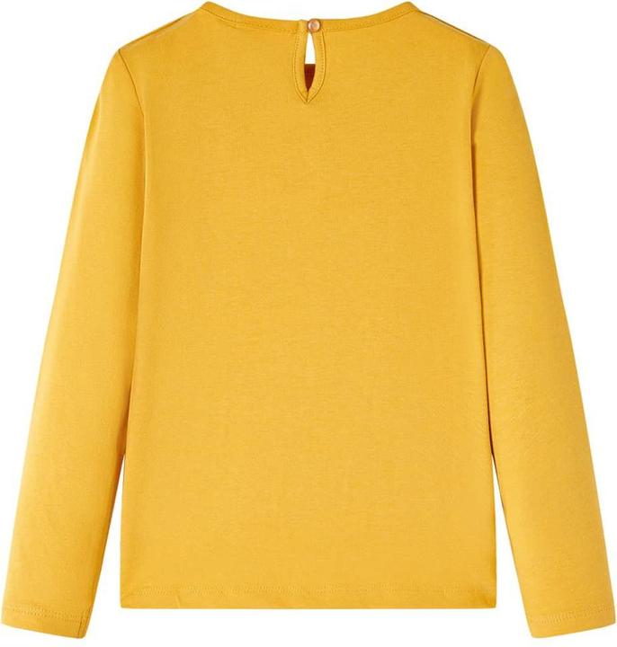 Image du produit VidaXL T-shirt manches longues enfant Ocre 140,Matière : 95% coton. 5 (140)
