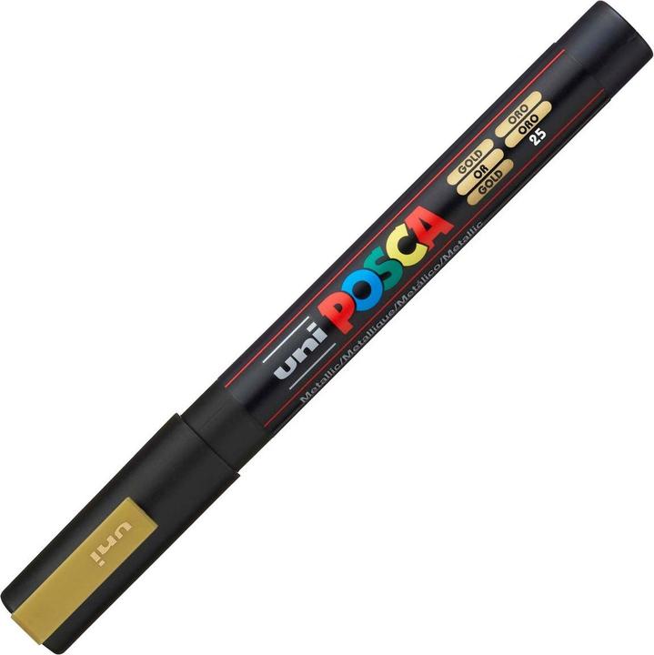 Actual product image Posca Marker PC-3M round tip (Gold, 0.90 mm, 1 x)