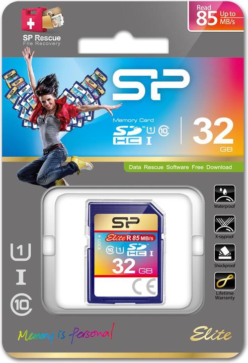 Immagine prodotto Silicon Power Elite UHS-I 32GB SDHC 85/10 MBs (32 GB, SDHC, U1, UHS-I)