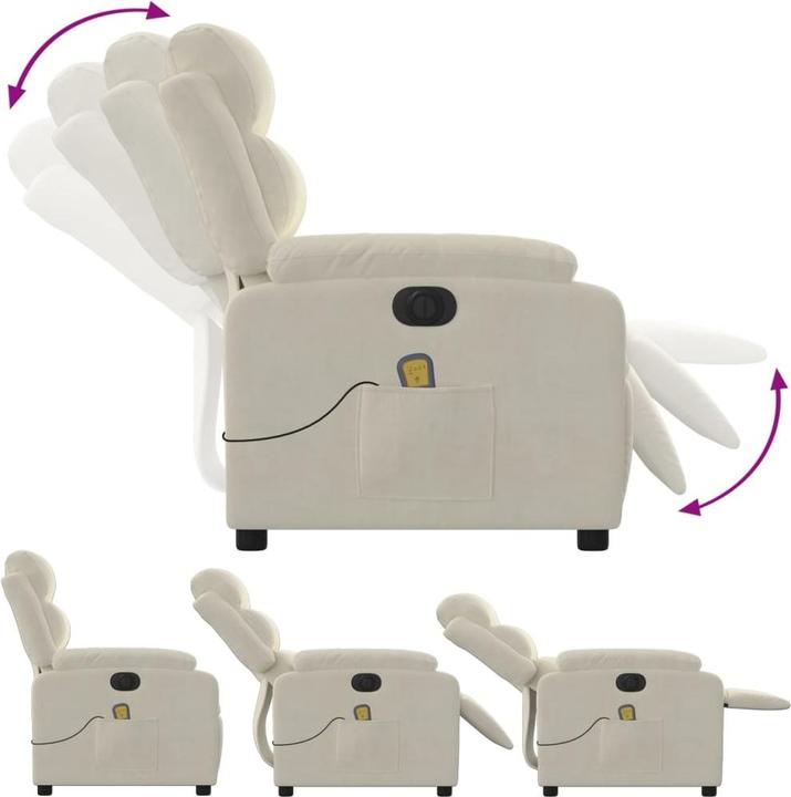 Produktbild VidaXL Massagesessel Elektrisch Samt