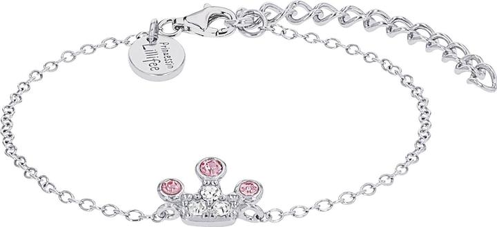 Produktbild Prinzessin Lillifee Armschmuck für Mädchen, 925 Sterling Silber, Glas | Krone (12 cm, 925er Silber)