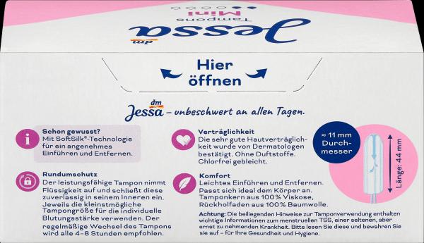 Actual product image dm Jessa Tampons Mini (32 x, Mini)