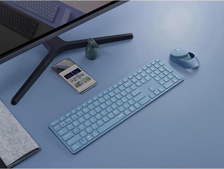 Produktbild Rapoo 9850M DE-Layout, blau (DE, Kabellos)