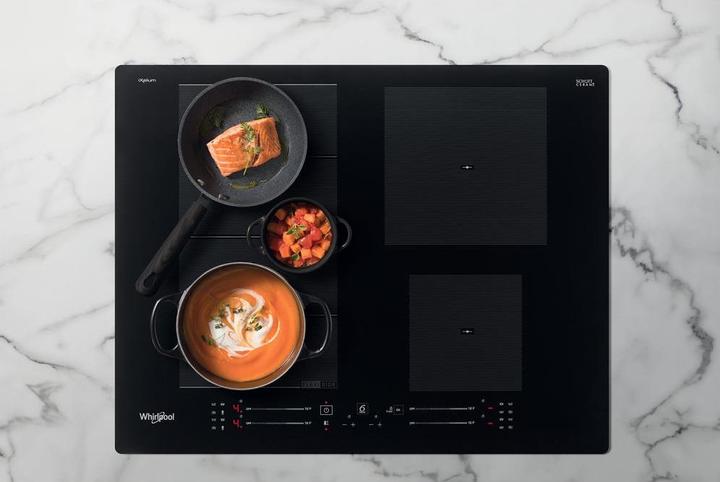 Actual product image Whirlpool induction hob WF S7560 NE 60 cm, 1 FlexiSlide, Booster, Black