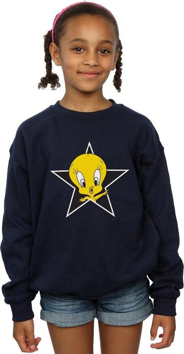 Actual product image Looney Tunes Girls Tweety Pie Star Sweatshirt (128)