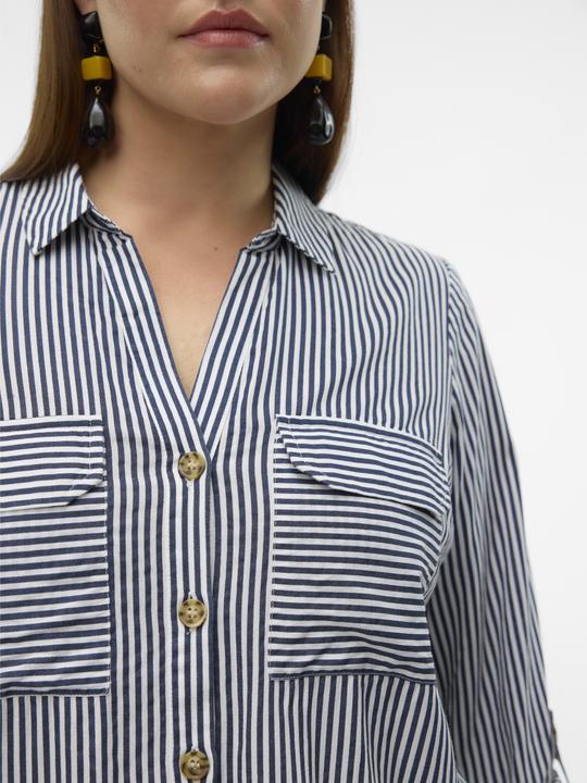 Actual product image Vero Moda Regular fit shirt collar Curve sleeves with turn-up shirt Shirt shirt (46)