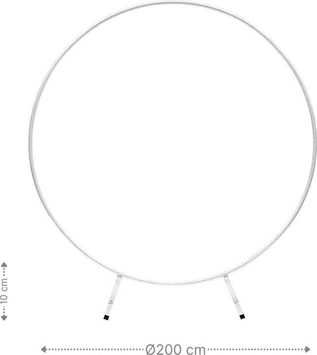 Image du produit Hermex Cadre d'arc de ballon Support de cercle d'arc de ballon Arc métallique Support d'arc de ballon