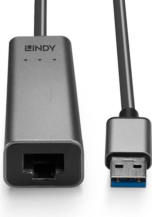 Produktbild Lindy USB 3.0 auf 2.5G Ethernet Konverter 2.5 Gigabit-Ethernet-Anbindung ans Netzwerk (USB 3.0, RJ45 2.5 Gigabit Ethernet (1x))