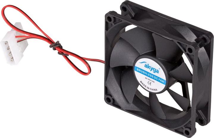 Actual product image Akyga AW-8A-BK computer cooling system computer case fan (e) (80 mm, 1 x)