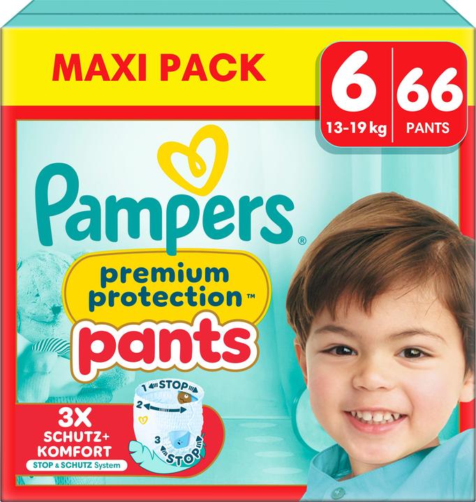 Produktbild Pampers Premium Protection Pants (Gr. 6, Monatsbox, 66 Stück)