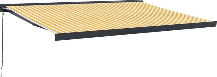 Image du produit VidaXL Store banne jaune et blanc 4,5x3 m Tissu et (3 m)