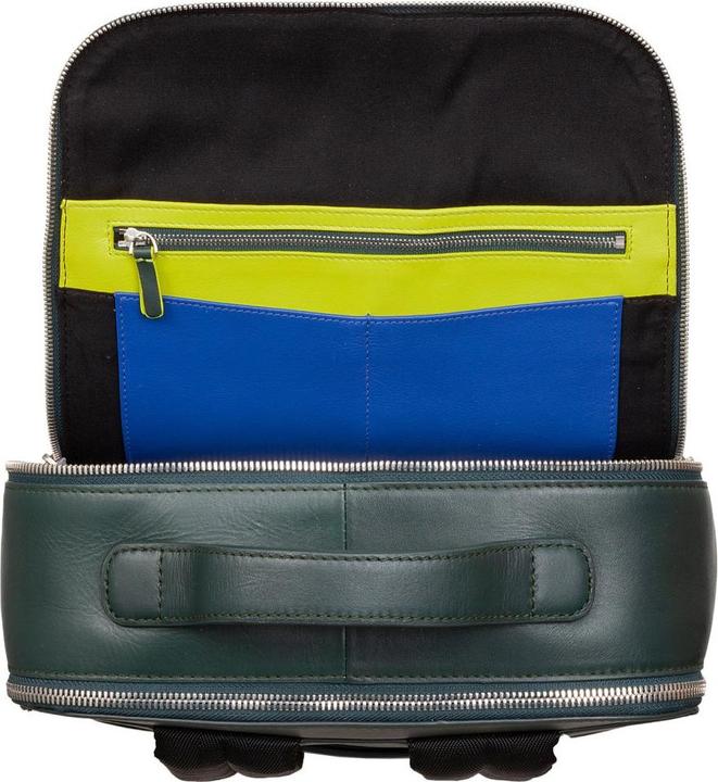 Actual product image Dudubags Baltimora - Leather Backpack 13" Mangrove (10 l)