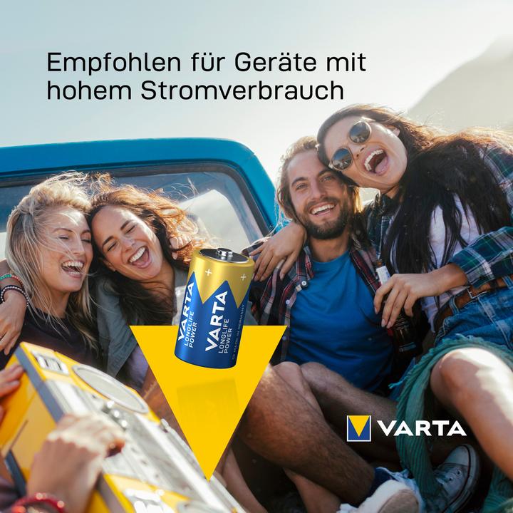 Image du produit Varta LONGLIFE Power (2 pcs, D, 16500 mAh)