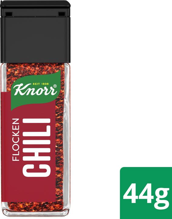 Image du produit Knorr 100% naturel Flocons chili, épice à saupoudrer avec chili & paprika, assaisonner sans sel ni sucre (34 g)