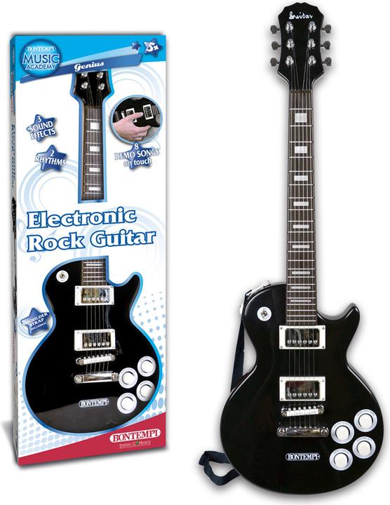 Image du produit Bontempi Guitare rock électrique noire (Allemand, Français, Italien, Anglais)