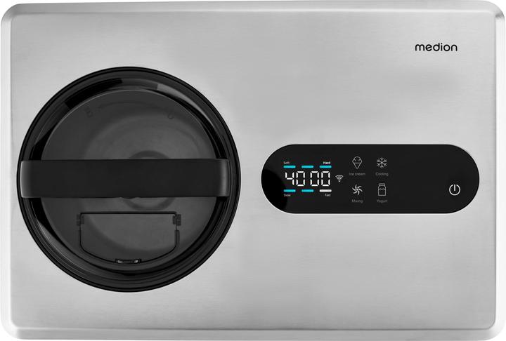 Produktbild Medion SMARTE SPEISEEISMASCHINE MD 12170 Smartphonesteuerung, Kapazität für 2 Liter Eis, HD LED-Display, he