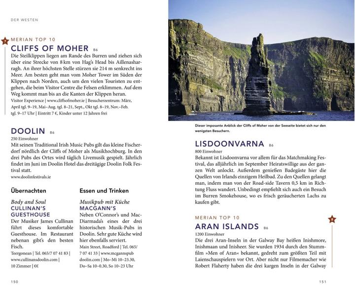 Produktbild MERIAN Reiseführer Irland mit Nordirland (Deutsch, Christian Eder, Cornelia Lohs, 2021)