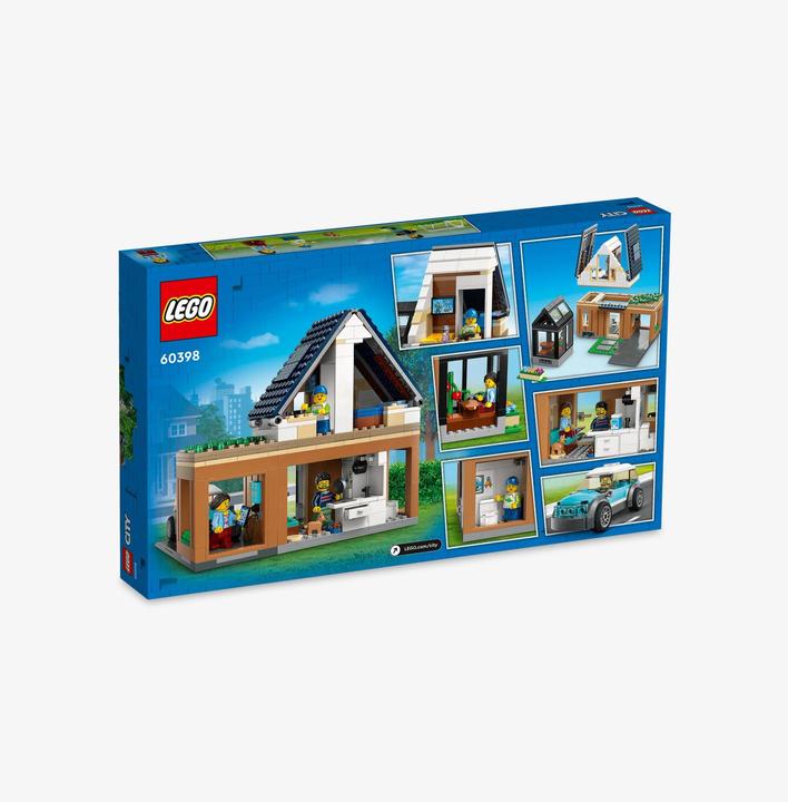 Image du produit LEGO Maison familiale avec voiture électrique (60398, LEGO City)
