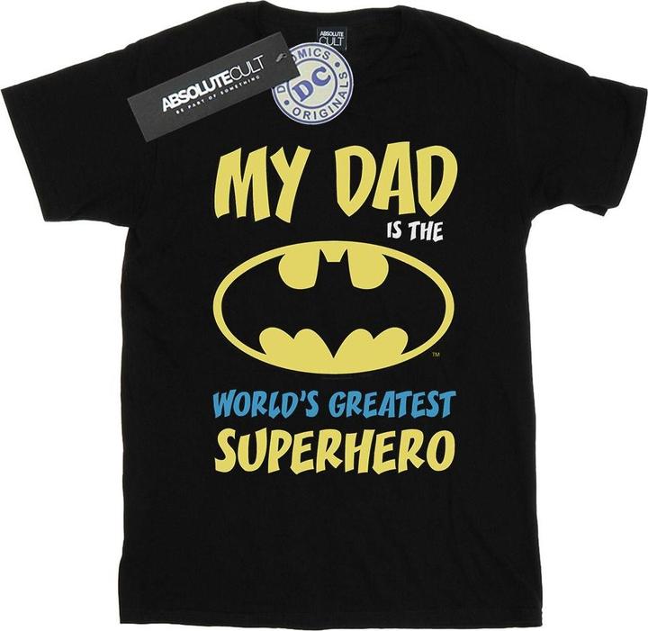 Image du produit - T-shirt BATMAN WORLD'S GREATEST SUPERHERO - Fille (128)