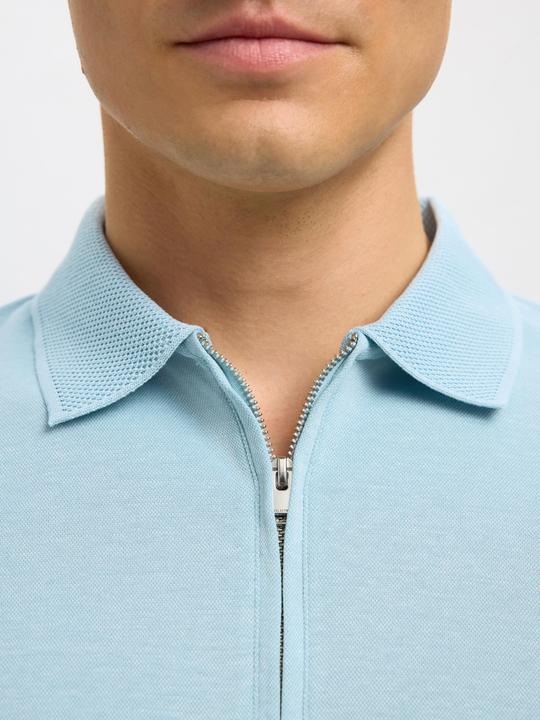Actual product image Selected Homme Slhfave Zip Ss Polo Noos (S)