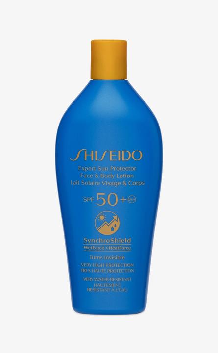 Image du produit Shiseido Lotion solaire protectrice experte pour le visage et le corps SPF50 (Crème solaire visage, Crème solaire, SPF 50, 300 ml, 377 g)
