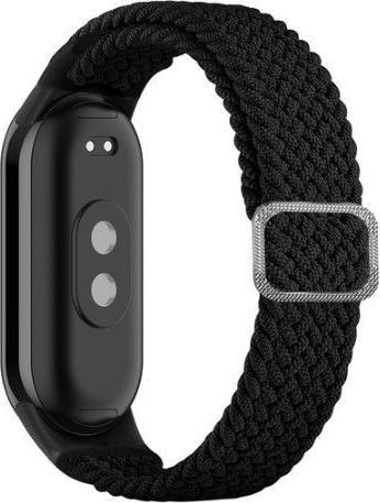 Produktbild Hurtel Geflochtenes Stoffarmband Xiaomi Mi Band 8 Armband - Schwarz (Stoff)