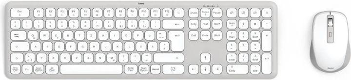 Immagine prodotto Hama WK-550 Set tastiera e mouse wireless bianco (DE, Senza fili)