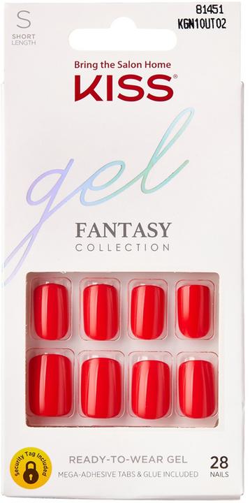 Produktbild KISS Gel Fantasy Nail Kit - Whatever (Kunstnägel, Durchsichtig, Rose)