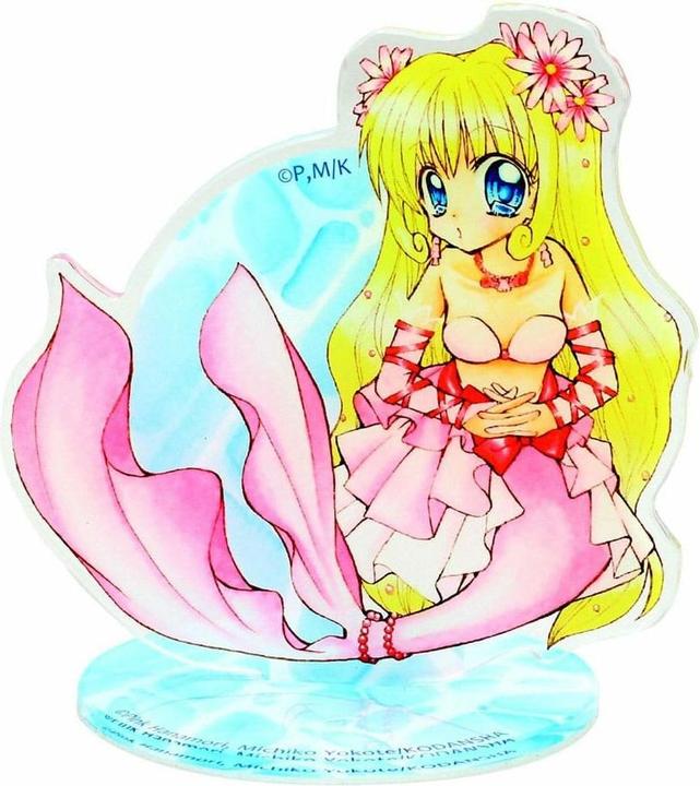 Uchiwa Mermaid Melody: Pichi Pichi Pitch Acryl Figur Luchia Nanami with Flowers 21 cm