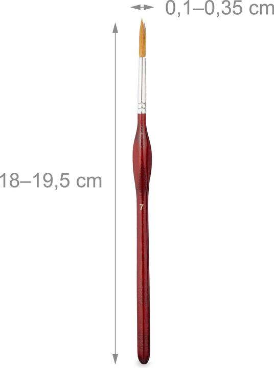 Actual product image Relaxdays 20-piece brush set (195 mm)