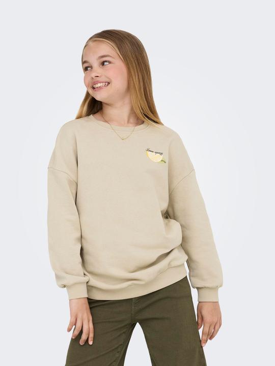 Produktbild Only Locker geschnitten Rundhals Junior Tief angesetzte Schulter Sweatshirt Sweatshirt (146)