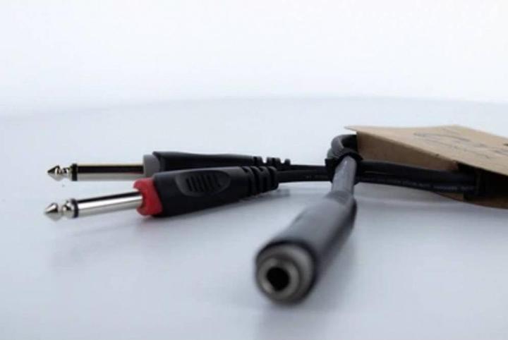Produktbild Cordial 14885 Klinke Audio Y-Adapter (1x Klinkenbuchse 6.3 mm (stereo) - 2x Klin