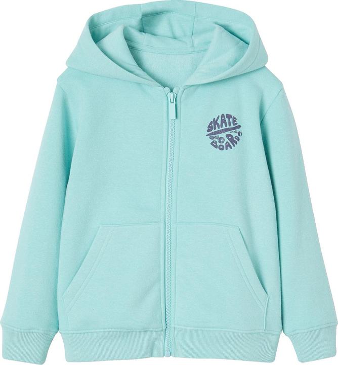 Vertbaudet Jungen Kapuzensweatjacke BASIC mit Recycling-Polyester