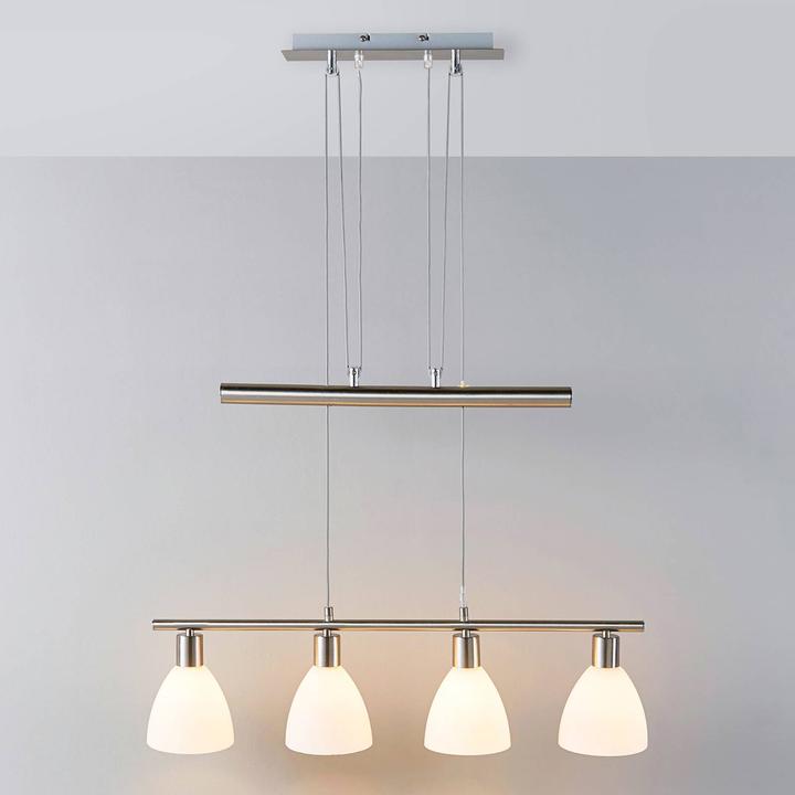 Image du produit Lindby Simeon Lampe à suspendre Blanc/Nickel (E14)