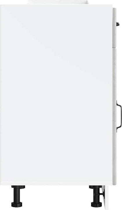 Actual product image VidaXL Kitchen base unit Lucca Concrete grey Wood-based sink base unit (50 x 46 x 81.5 cm)