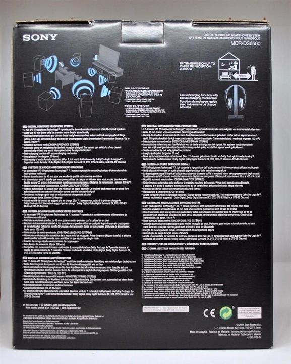 Image du produit Sony MDR-DS6500 7.1, casque HiFi (20 h, Sans fil)