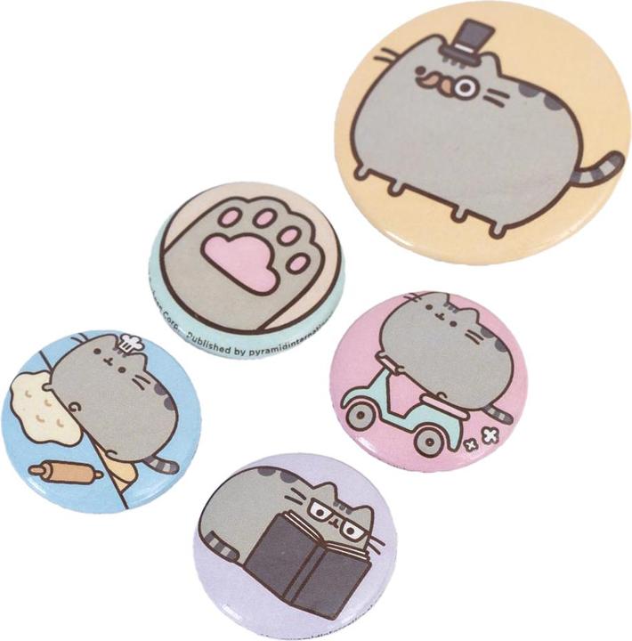 Actual product image Pusheen Fancy Button Badge Set (Pack of 5)