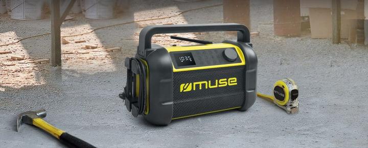 Produktbild Muse M-928 BTY Jobsite Radio speaker, Black/Yellow (FM, NFC, Bluetooth)