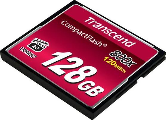 Immagine prodotto Transcend Scheda Premium CompactFlash 128GB R120MB/s VGP 20 MLC (128 GB, CF, U3, UHS-II)