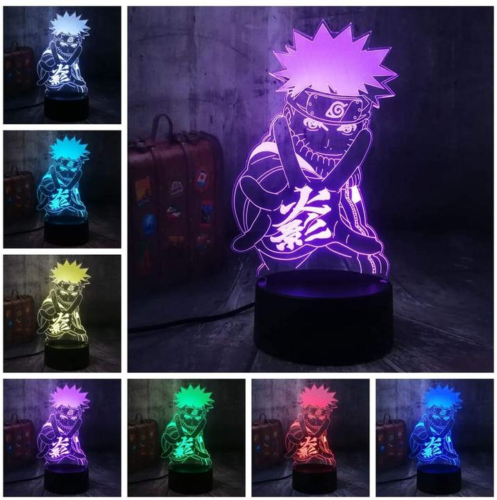 Image du produit Esmée 3D Anime LED Acryl Lampe Nachtlicht USB Deko Lampe mit Touch Schalter - Shinobi